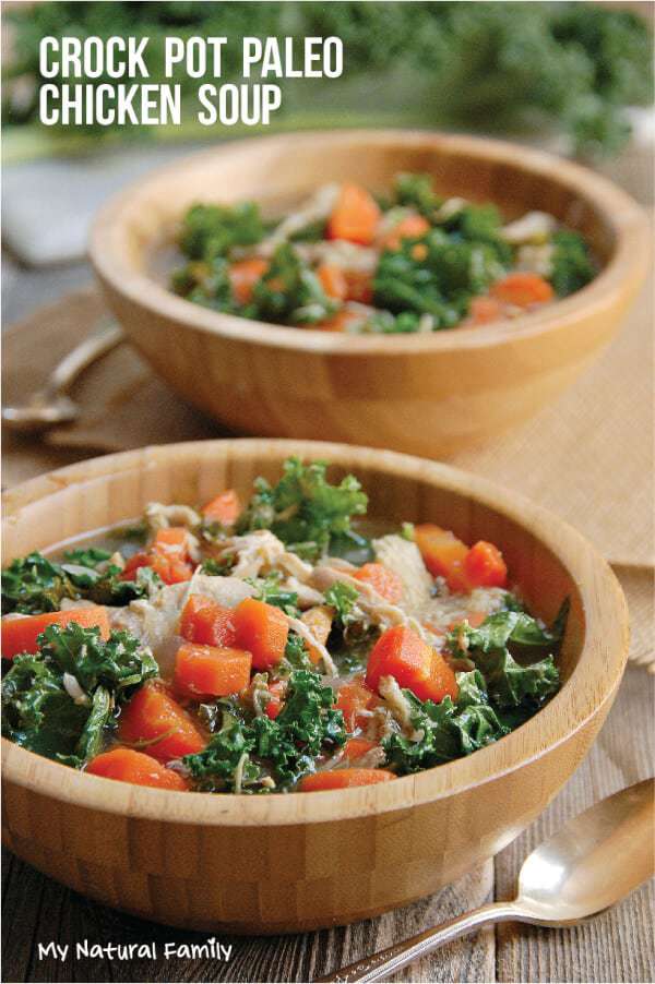 Nourishing Paleo Chicken Soup Crock Pot Kale Recipe