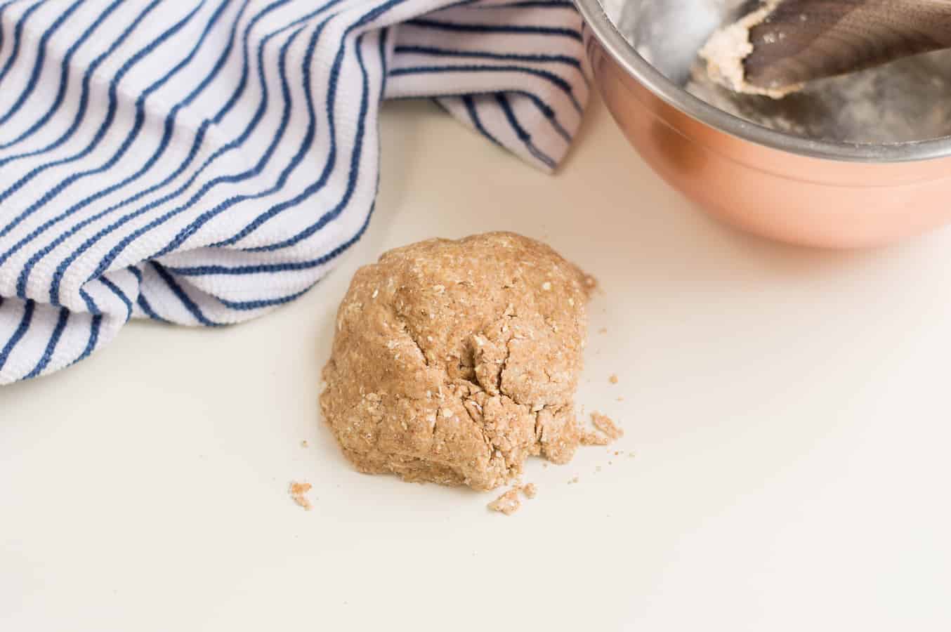 Knead just until a dough forms