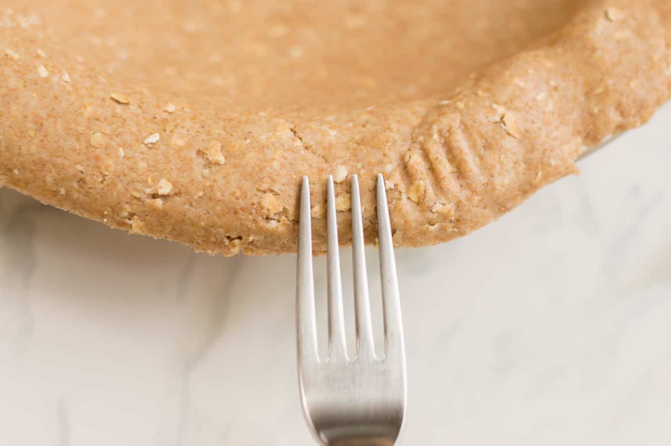 Press the edges with a fork