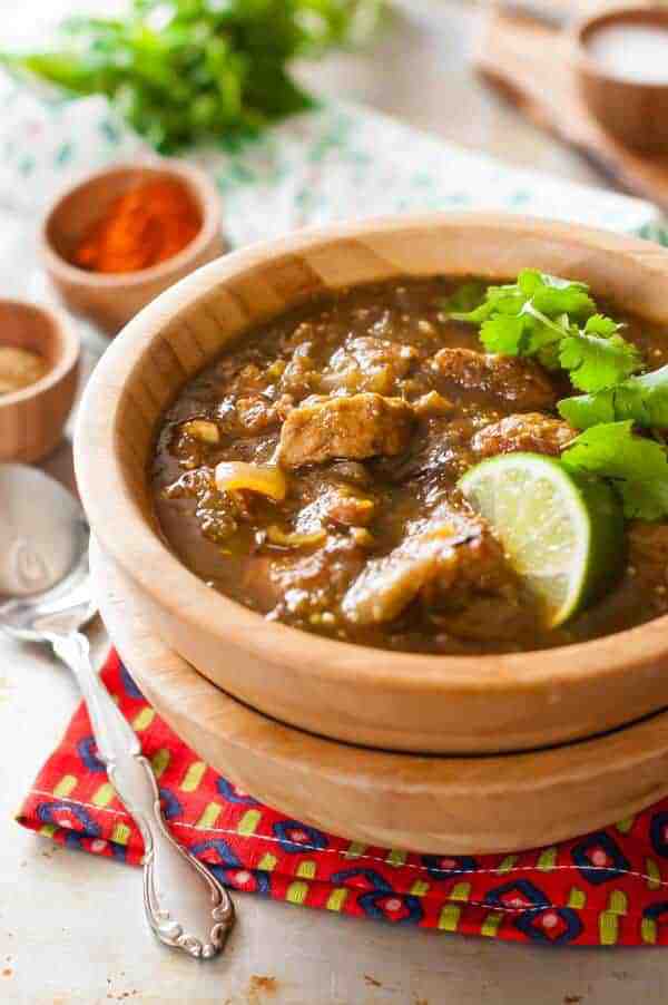 Crock Pot Pork Chile Verde Recipe {Paleo, Clean Eating, Gluten Free, Dairy Free, Whole30}