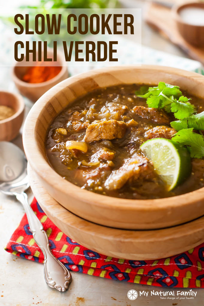 Pork Chili Verde Crock Pot Recipe {Paleo, Clean Eating