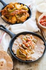 clean chicken fajitas