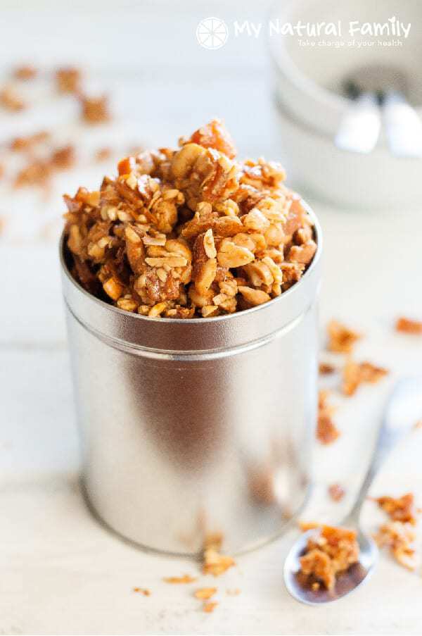 Honey Roasted Tropical Granola Recipe {Paleo, Clean Eating, Gluten Free, Dairy Free}