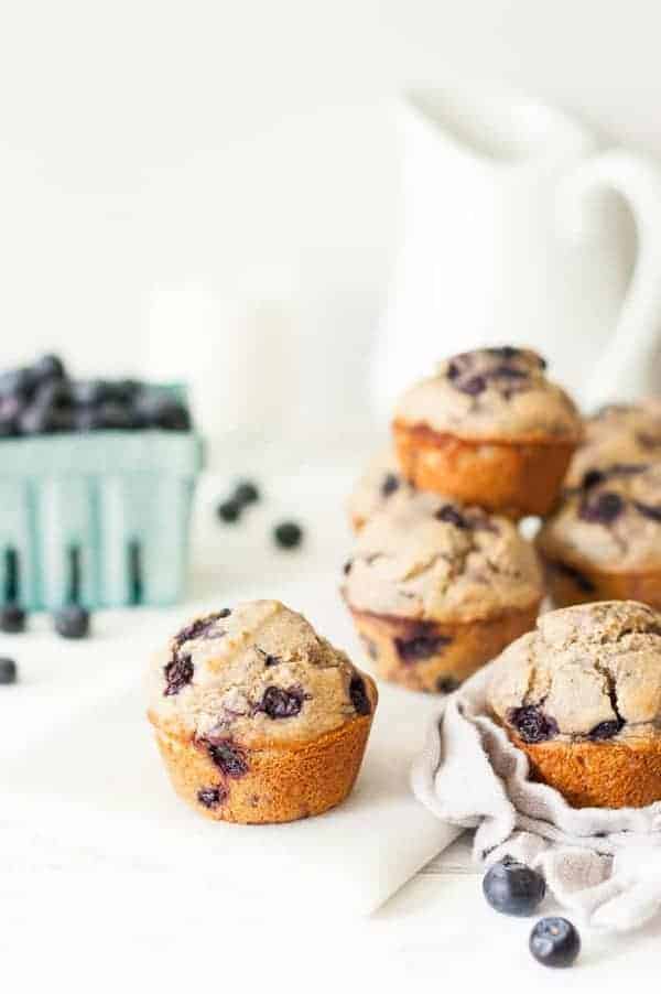 Clean Eating Blueberry Muffins 1a