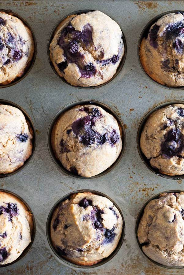 clean blueberry muffins
