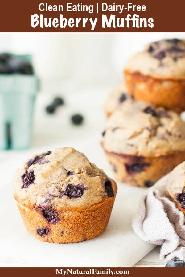 Clean Eating blueberry oatmeal muffins