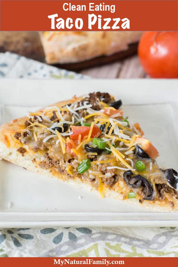 Clean Eating Taco Pizza Recipe with Spicy Marinara Sauce