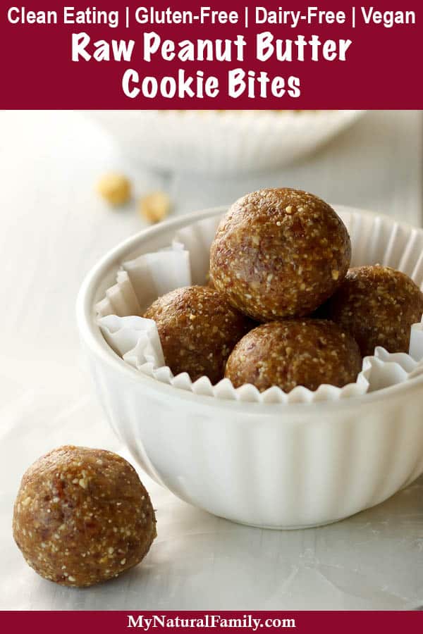 Clean Eating Raw Peanut Butter Bites Recipe (Copycat LaraBar Recipe) {Gluten-Free, Dairy-Free}