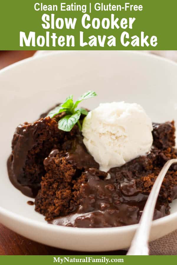 Slow Cooker Clean Eating Molten Lava Oat Flour Cake Recipe