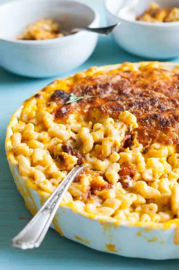 healthy butternut squash mac and cheese