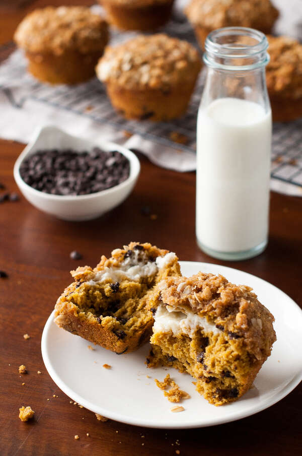 gluten free pumpkin chocolate chip muffins