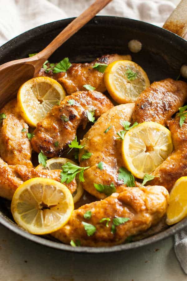 lemon chicken skillet