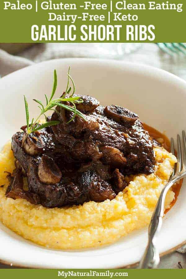 Clean Eating Short Ribs Recipe with Garlic and Rosemary | Fall-Off-The-Bone Short Ribs Recipes | Homemade Recipes