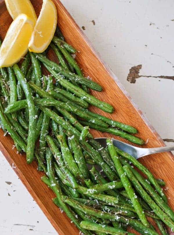 Lemon Parmesan Green Beans