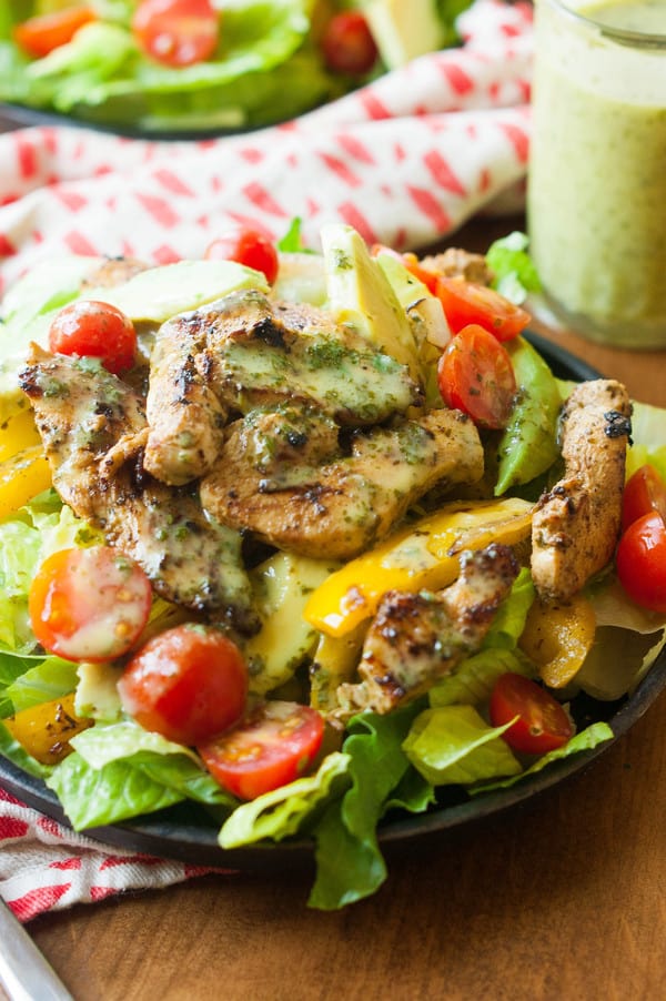 Cilantro Lime Fajita Salad