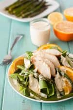 Healthy artichoke asparagus chicken salad recipe