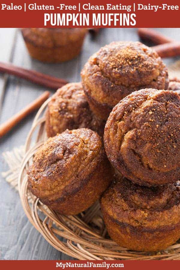 Pumpkin Muffins Recipe {Paleo, Gluten-Free, Clean Eating, Dairy-Free} - These have 3 different Paleo