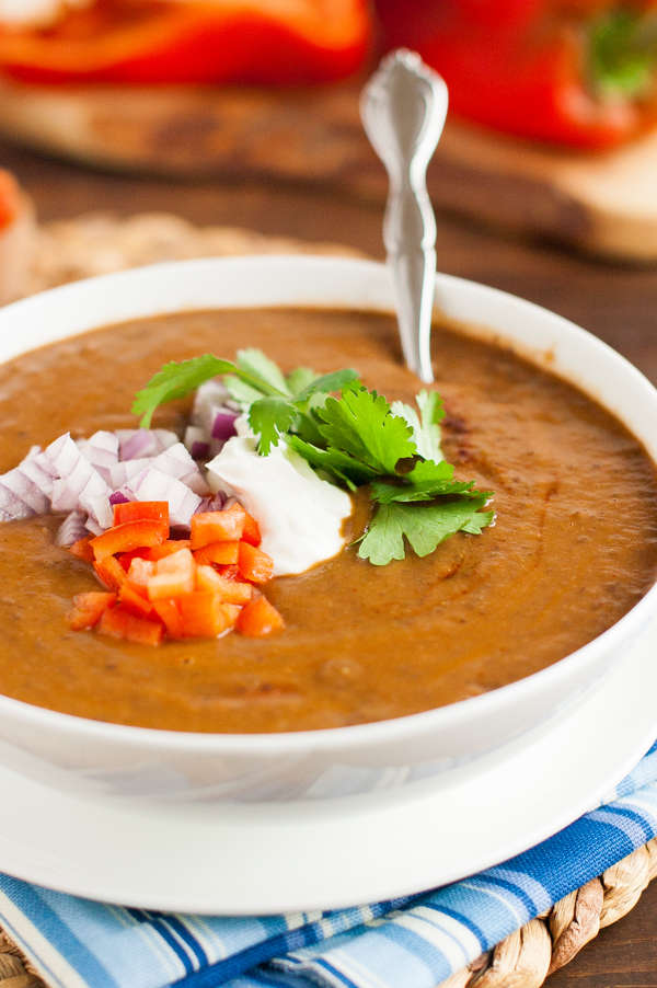 black bean soup from dried beans