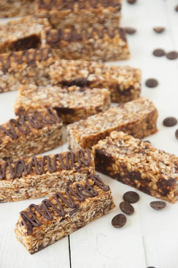 Gluten Free Almond Chocolate Chip Granola bars