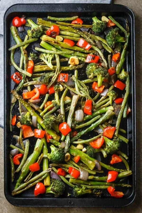 Simple, Healthy Roasted Vegetables Recipe {Paleo, Gluten-Free, Clean-Eating, Dairy-Free, Whole30, Vegan}