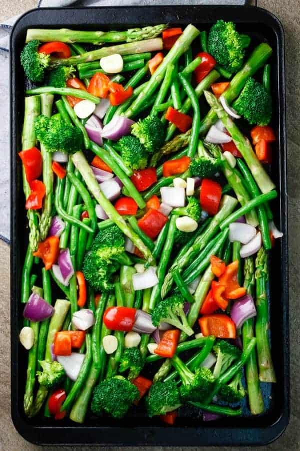 Simple, Healthy Roasted Vegetables Recipe {Paleo, Gluten-Free, Clean-Eating, Dairy-Free, Whole30, Vegan}