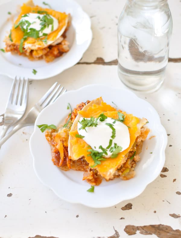gluten free enchilada bake