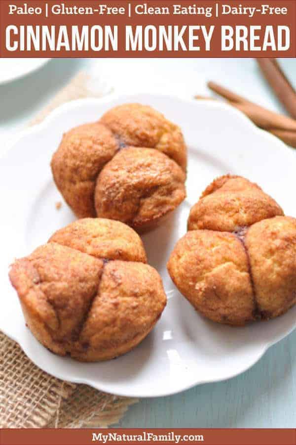 This Paleo monkey bread are the perfect cinnamon sugar clover rolls for a sweet breakfast or brunch. I love how they are a little sweet, but not too sweet - but oh, so comforting!