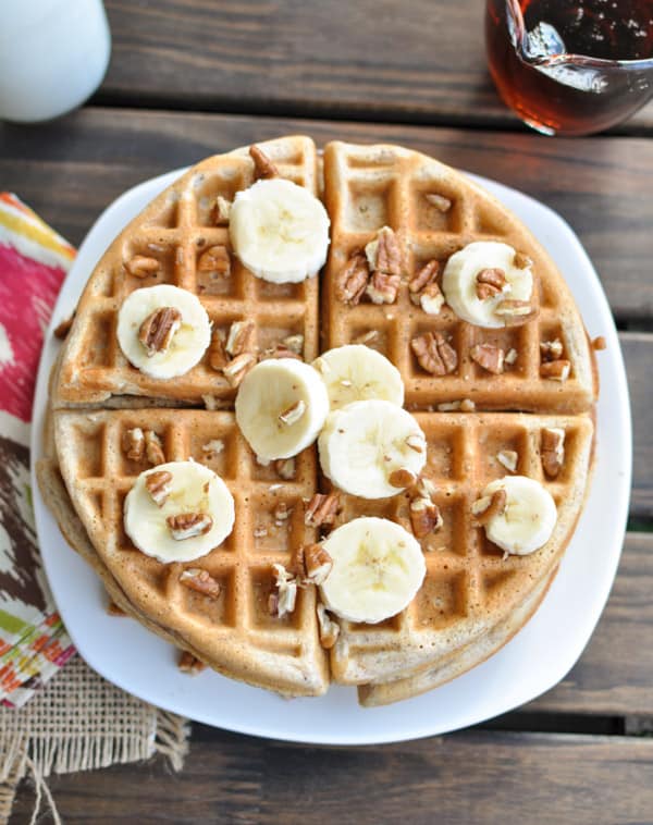 Healthy Whole Wheat Waffles