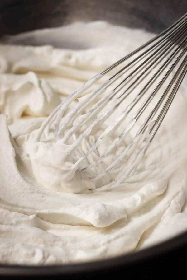 Paleo coconut whipped cream