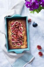 Cauliflower maple-glased with bacon and figs