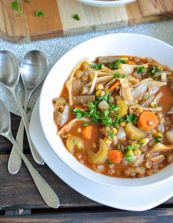 Healthy Lentil Vegetable Soup