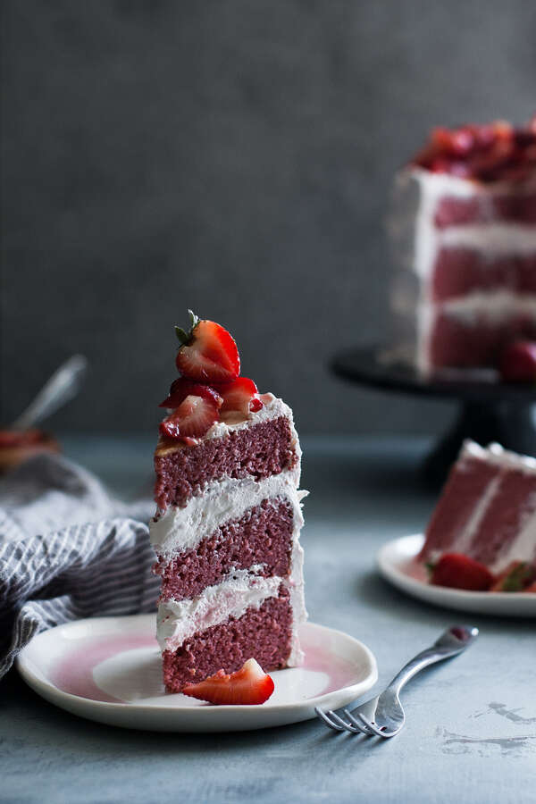 Gluten-Free Strawberry Cake From Scratch