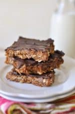 Healthy No-Bake Peanut Butter Oatmeal Bars