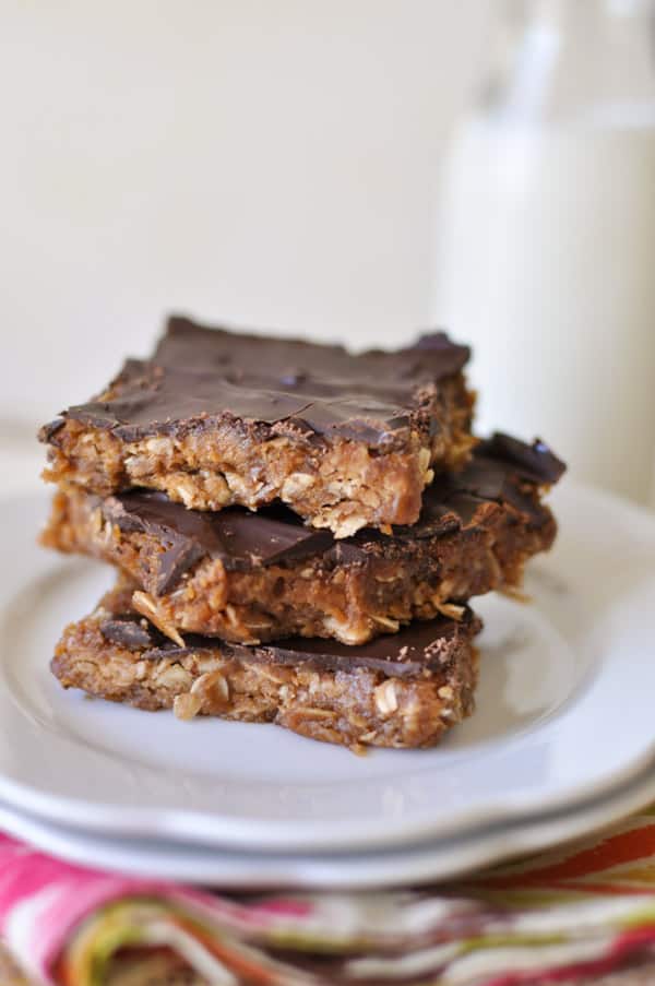 Healthy No-Bake Peanut Butter Oatmeal Bars