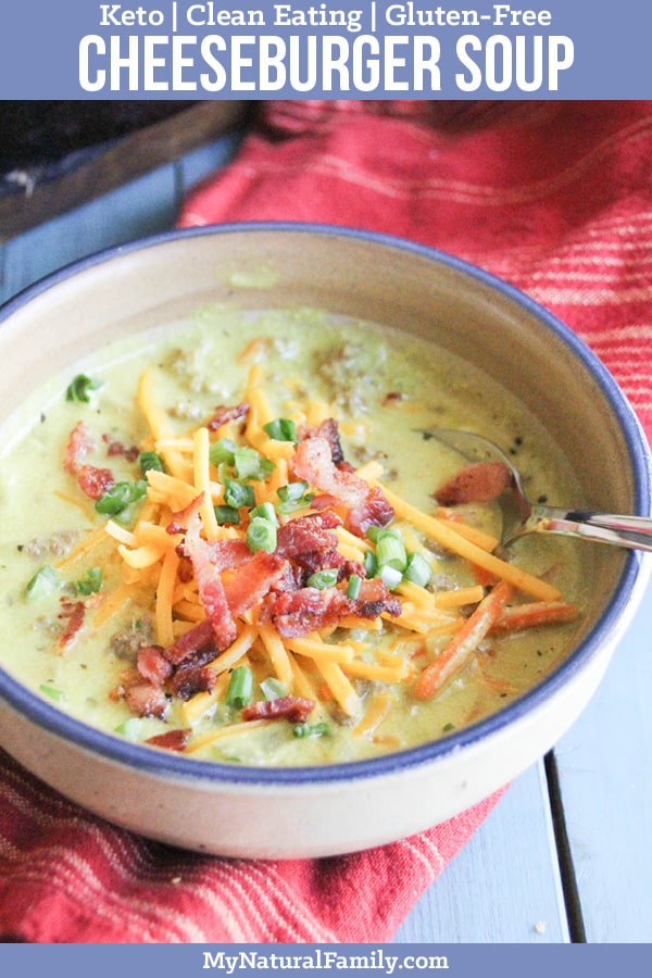 30-Minute Keto Cheeseburger Soup Recipe