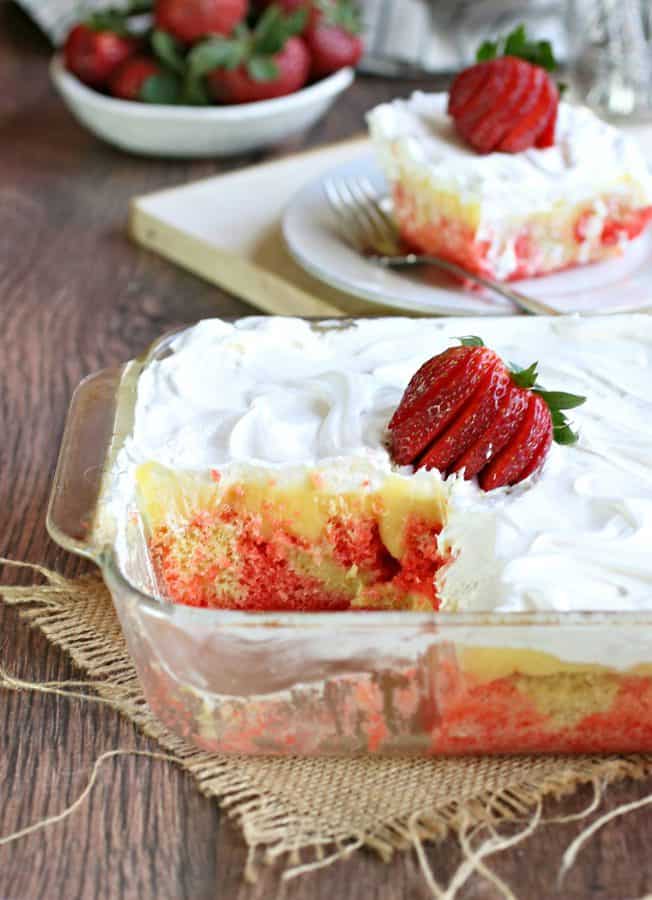 Gluten-Free Strawberry Poke Cake Recipe