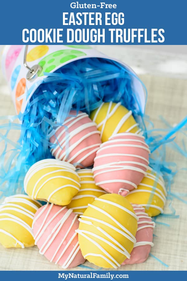 No-Bake Gluten-Free Easter Egg Cookie Dough Truffles
