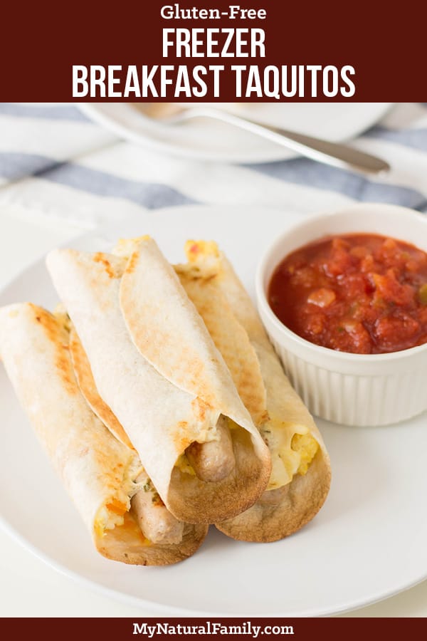 Gluten-Free, Make-Ahead Freezer Breakfast Taquitos