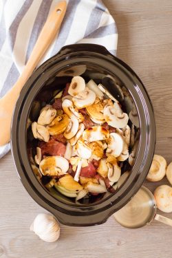 Add Ingredients to a Slow Cooker