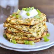 baked zucchini fritters