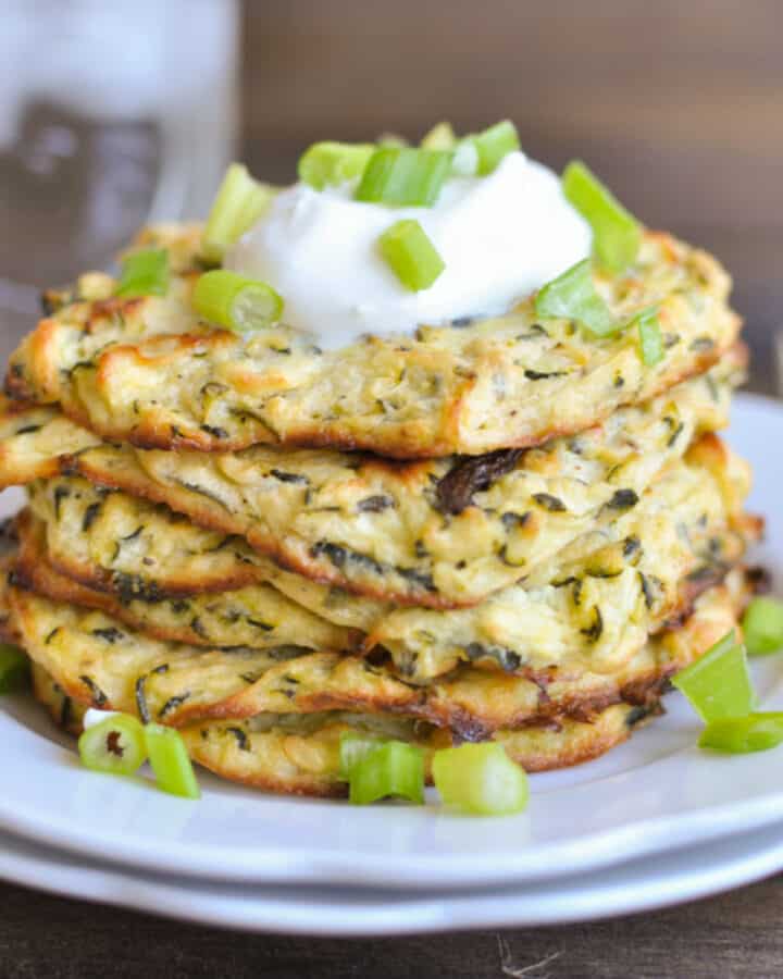 baked zucchini fritters
