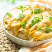 cream cheese chicken enchiladas
