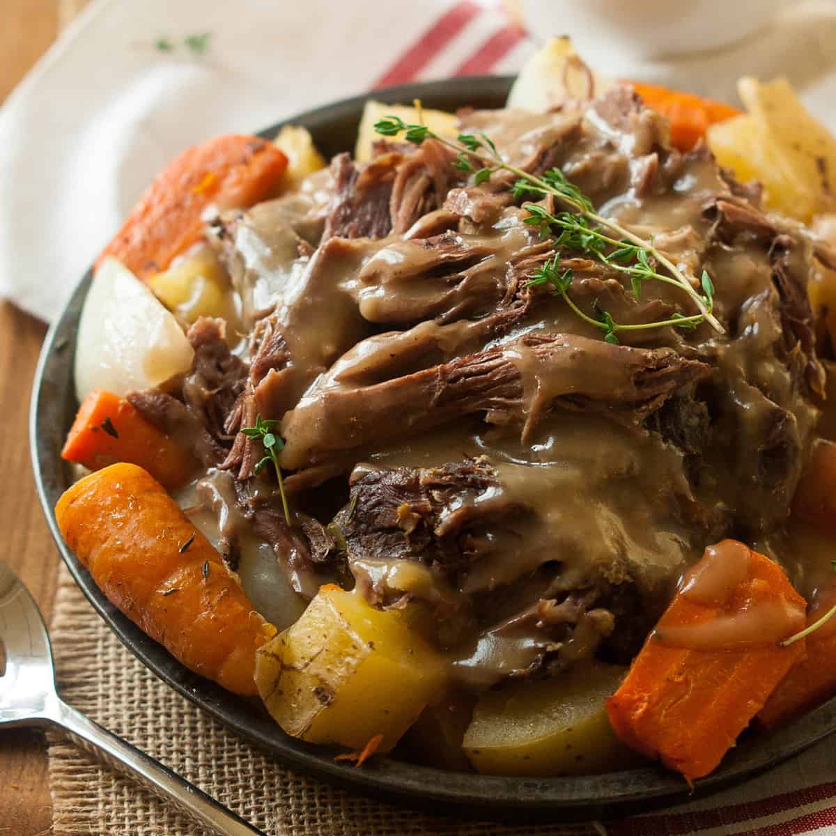 Favorite Slow Cooker Pot Roast - Good Cheap Eats