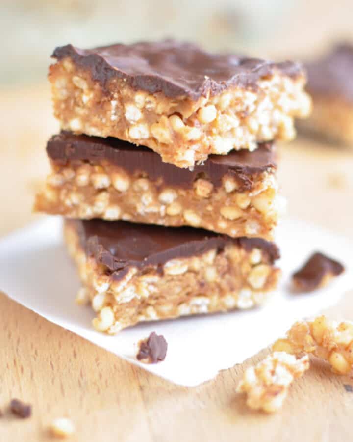 healthy puffed millet bars