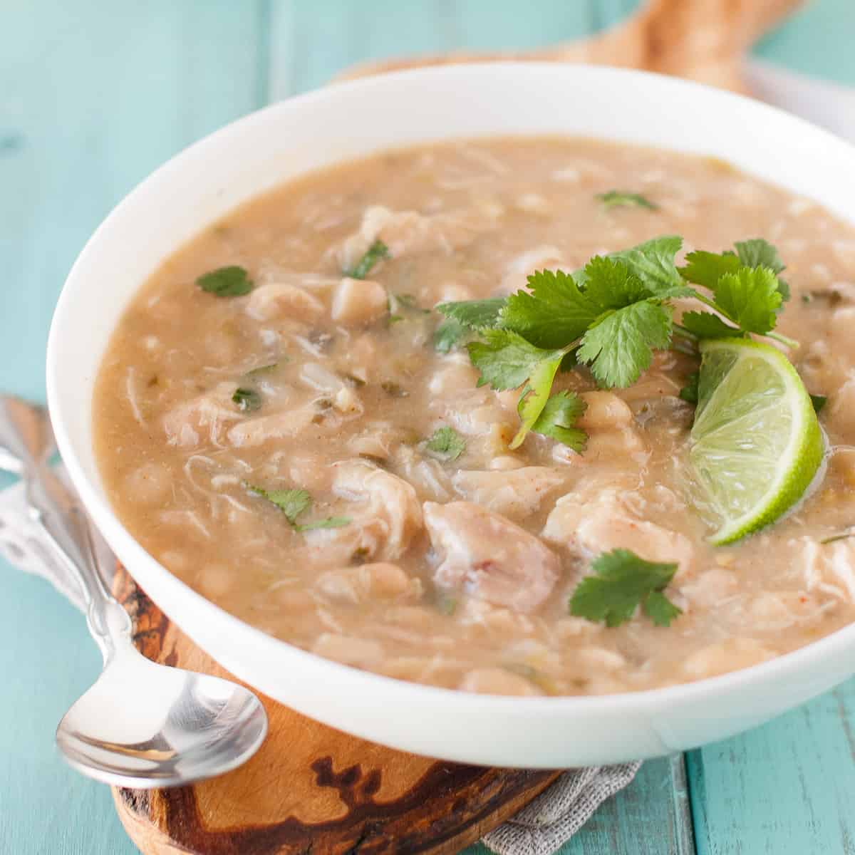 Slow-Cooker Crockpot White Chicken Chili