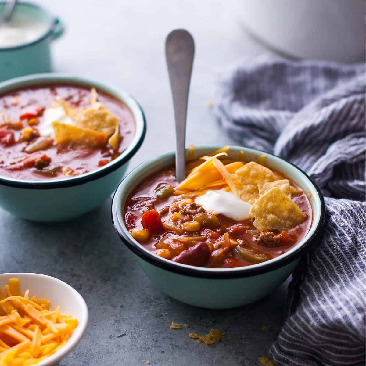 Easy Crockpot Taco Soup Recipe - Insanely Good